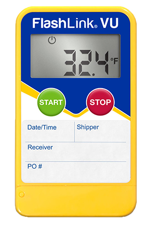 Flashlink® In-Transit Logger With A Large, Easy To Read LCD Temperature Display Screen